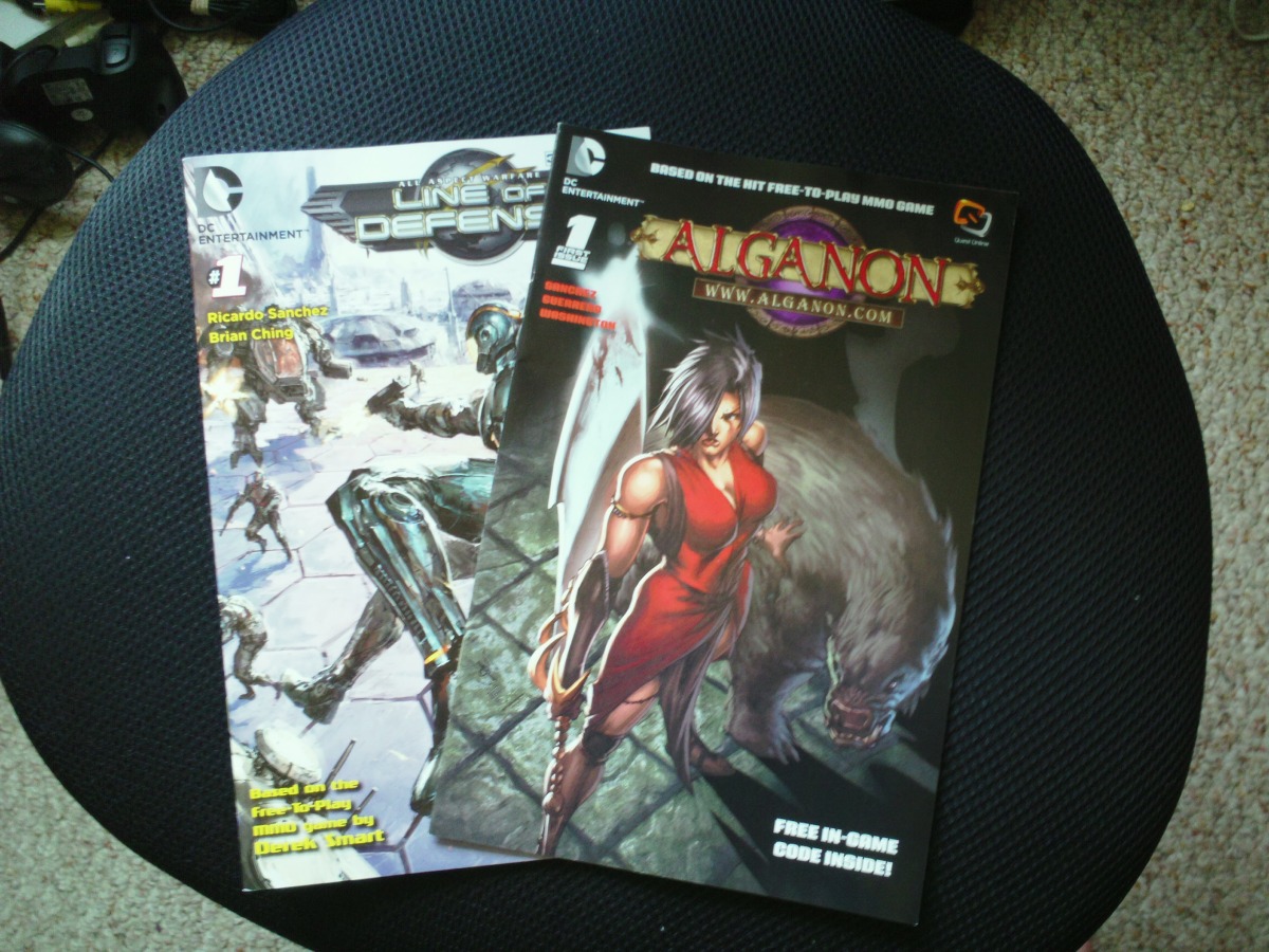 Win A Physical Copy Of Alganon and Line of Defense Comics
